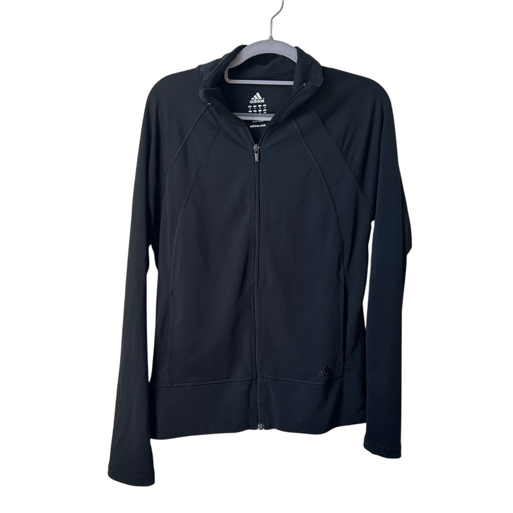 Adidas Black Full Zip Jacket - Medium